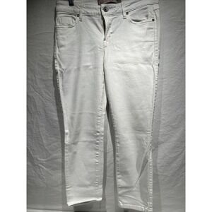 GUESS Jeans Size 28 White Los Angeles 1981 Stretch Skinny Women's Crop Mid